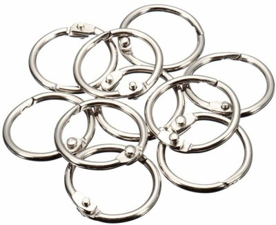 DEZIINE Loose Leaf Binder Ring Key Chain Key Rings Card Ring – (20mm 10pcs). Manual Ring Binder