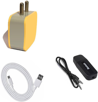 DAKRON Wall Charger Accessory Combo for Samsung Galaxy A10s(White)