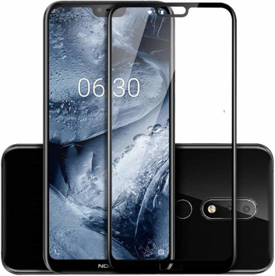 VISHZONE Edge To Edge Tempered Glass for Nokia 6.1 Plus(Pack of 1)