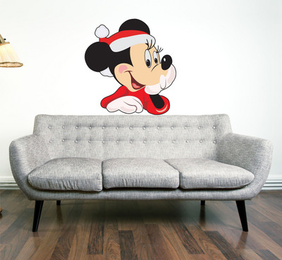 Wallzone 50 cm Micky Mouse Removable Sticker(Pack of 1)