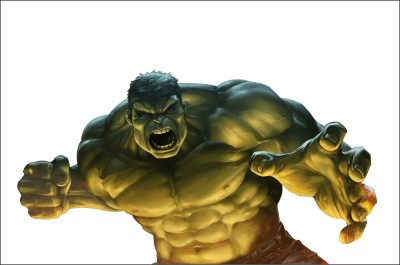 Byte Studio 107 cm Hulk Wall Sticker (Covering Area ::107 x 76) Reusable Sticker(Pack of 1)