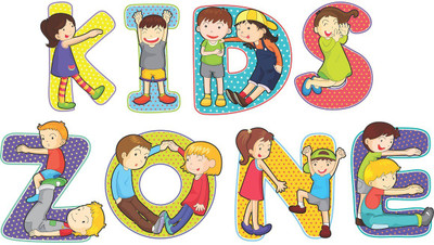 Wallzone 70 cm Kids Zone Removable Sticker(Pack of 1)