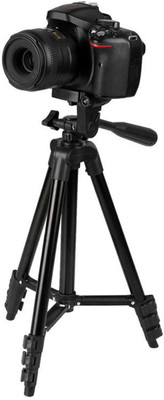 LIFEMUSIC Portable Universal Tripod Stand Tripod(Black, Supports Up to 1500 g)