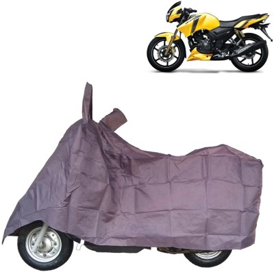 RAIN COVER Two Wheeler Cover for TVS(Apache RTR 160, Grey)