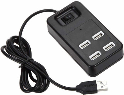InfiDeals High Speed 4 Port USB HUB With 1.2m Long Cable USB HUB USB Hub(Black)