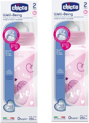 Chicco Feeding Bottle - 250 ml(Pink)