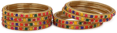 AFAST Glass Bangle Set(Pack of 8)