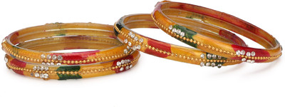 AFAST Glass Bangle Set(Pack of 4)