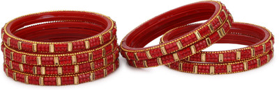 AFAST Glass Bangle Set(Pack of 8)