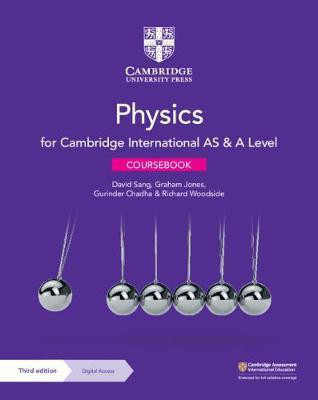 Cambridge International AS & A Level Physics Coursebook with Digital Access (2 Years) 3ed(English, Mixed media product, Sang David)