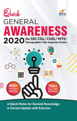 Quick General Awareness 2020 for Ssc Cgl/ Chsl/ Mts/ Stenographer/ Sub-Inspector Exams(English, Paperback, unknown)