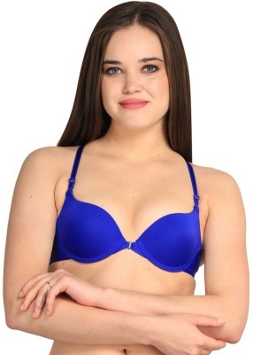 Secret Wear Women Push-up Lightly Padded Bra(Blue)