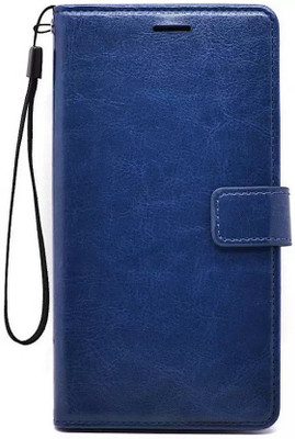 Sosh Flip Cover for RealMe 5 pro(Blue, Cases with Holder)