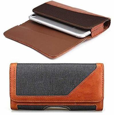 FITSMART Pouch for Realme 5s(Brown, Holster, Pack of: 1)