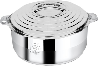 NanoNine Hot Galaxy Stainless Steel Casserole with Steel Lid, 1.4 Litre Thermoware Casserole(1400 ml)