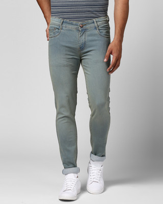 BUKKL Slim Men Light Blue Jeans