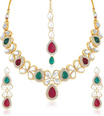 Sukkhi Alloy Gold-plated Yellow Jewellery Set(Pack of 1)