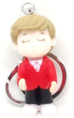 Trunkin TRN3441 Cute Kissing & Hugging Boy in Red Keyring Key Chain
