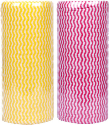 mitawa Non-Woven Mulitpurpose Kitchen Towel Roll 80 Pull (Pack of 2)(2 Ply, 80 Sheets)