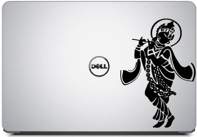PEACOCKRIDE Krishna With Flute Laptop Decal High-Quality adhesive matte finish vinyl Laptop Skin Compatible for 15.1 inch(Theme: Spiritual)