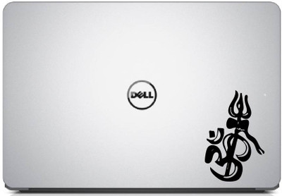 PEACOCKRIDE Ohm with Trishul Laptop Decal High-Quality adhesive matte finish vinyl Laptop Skin Compatible for 15.1 inch(Theme: Spiritual)