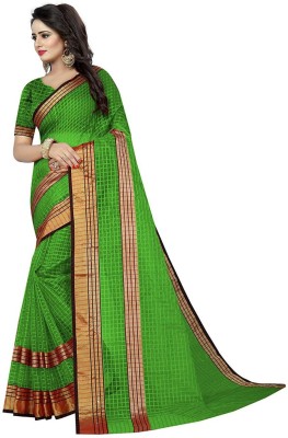 Suali Solid/Plain Daily Wear Art Silk Saree(Green)