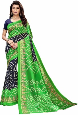 Saadhvi Solid/Plain Bollywood Georgette Saree(Dark Blue, Green)