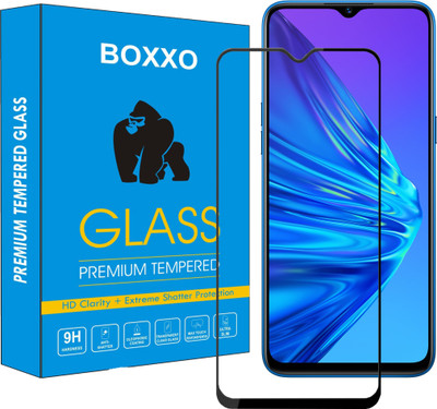 Boxxo Edge To Edge Tempered Glass for Realme 5, Realme 5s, Realme 5i(Pack of 1)