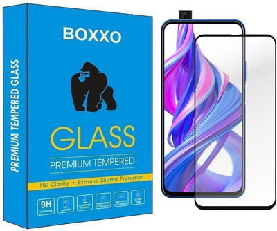 Boxxo Edge To Edge Tempered Glass for Honor 9X(Pack of 1)