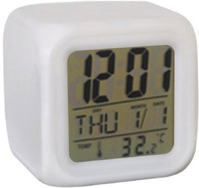 SEASPIRIT Digital Digital 7 Color Changing Alarm Clock