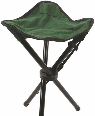 Niyam Foldable Stool Portable Travel Chair Four-Leg Stool for Outdoor Travel Tripod Kit(Green, Supports Up to 250 g)