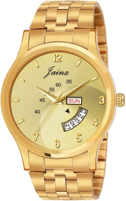 Jainx Golden Day And Date Analog Analog Watch - For Men