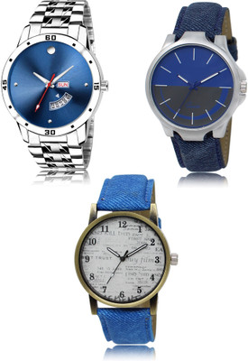 SWIFFIN New latest Designer Combo of 3 Analog Watch  - For Men