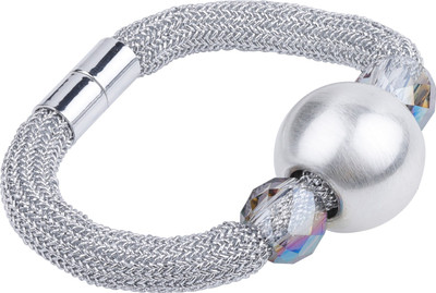 SILVER SHINE Metal Silver Coated Bracelet