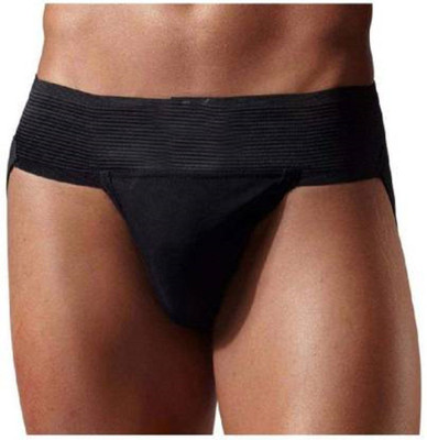 DEEKADA Cotton Gym & Athletic Abdomen Support Supporter(Black)