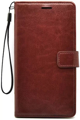 Sosh Flip Cover for Apple iPhone XR(Brown, Cases with Holder)