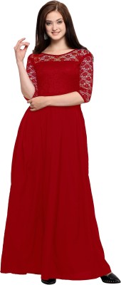 Sheetal Associates Women Maxi Red Dress