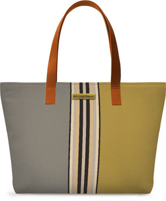 DailyObjects Women Green, Grey Tote