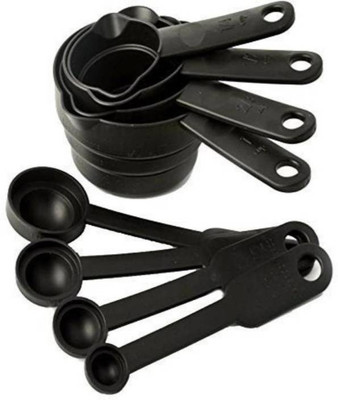Fitaza PROGRESSIVE ENTERPRISE MEASURING CUP AND SPOON SET Plastic Measuring Spoon Set(Pack of 8)