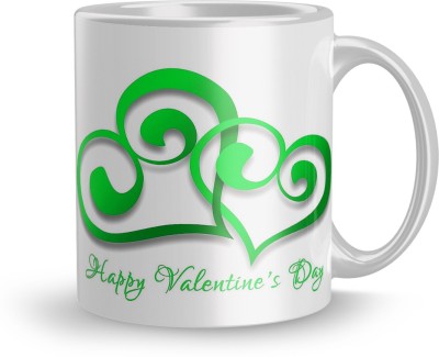 Gift4You Rose Day Colorful Design Ceramic Printed Coffee And Tea Gift on Boyfriend Girlfriend Husband Wife Spouse Birthdays, Valentines Day, Anniversary, Monthsary for Couples (1552 ) Ceramic Coffee Mug(330 ml)