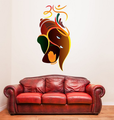 Littlebuds 60 cm Lord Ganesh Removable Sticker(Pack of 1)