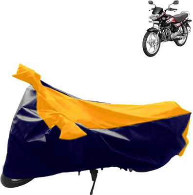 aksmit Two Wheeler Cover for Honda(CD deluxe, Blue, Yellow)