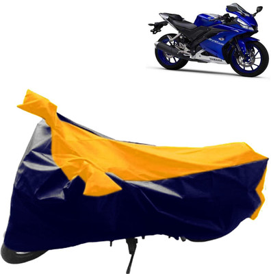 VOCADO Two Wheeler Cover for Yamaha(R15, Blue, Yellow)