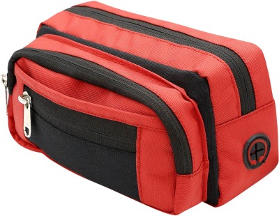 Hot Delivery SELF DESIGN WAIST POUCHES WITH ADJUSTABLE STRAP FOR OUTDOOR, SPORTS, TRAVELLING & RUNNING (UNISEX) Waist Pouch(Red)