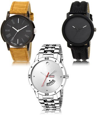 SWIFFIN New latest Designer Combo of 3 Analog Watch  - For Men