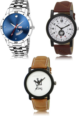 SWIFFIN New latest Designer Combo of 3 Analog Watch  - For Men