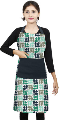 DECOTREE Cotton Home Use Apron - Free Size(Light Blue, Single Piece)