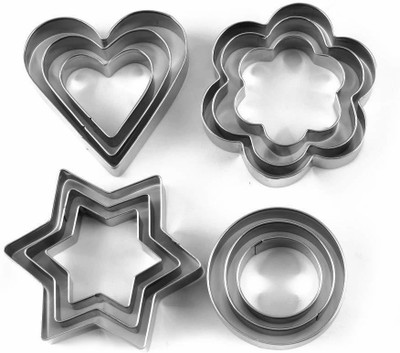 SANDIP Aluminium Cake Mould 12(Pack of 4)