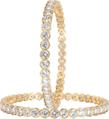 JDX Alloy Gold-plated Bangle Set(Pack of 2)