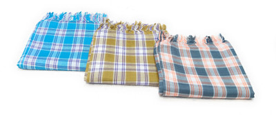 MPS Cotton 350 GSM Bath Gamcha Set(Pack of 3)